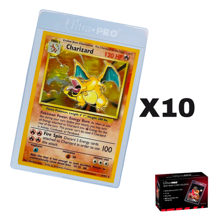 ULTRA PRO - Lote de 10 Fundas Semi Rigid Card Holders