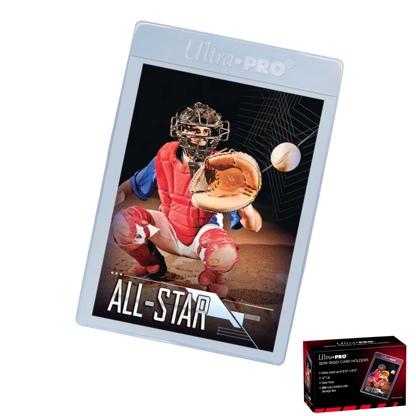 ULTRA PRO - Lote de 10 Fundas Semi Rigid Card Holders